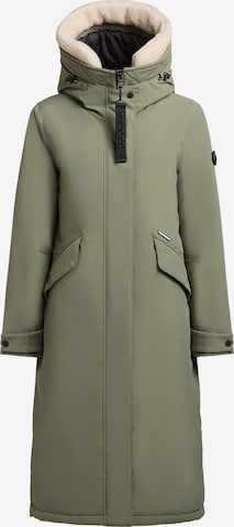 khujo Зимнее пальто 'Agneta2' в Зеленый: спереди
