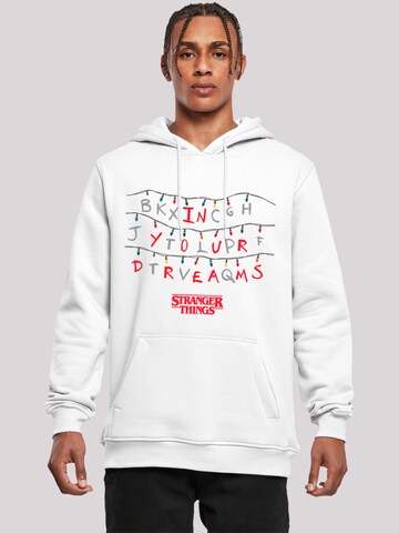 F4NT4STIC Sweatshirt 'Stranger Things In Your Dreams Netflix TV Series' in White