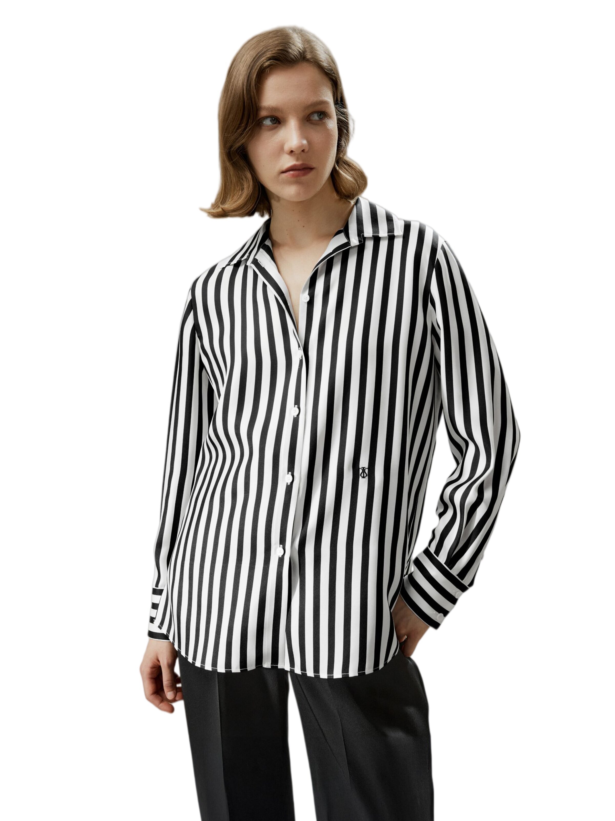 Lilysilk Bluse‌‌‌‌‌‌ in Schwarz: Vorderseite
