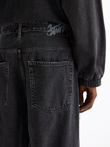 Loosefit Jean Pull&Bear en noir
