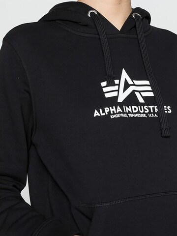 Felpa di ALPHA INDUSTRIES in nero