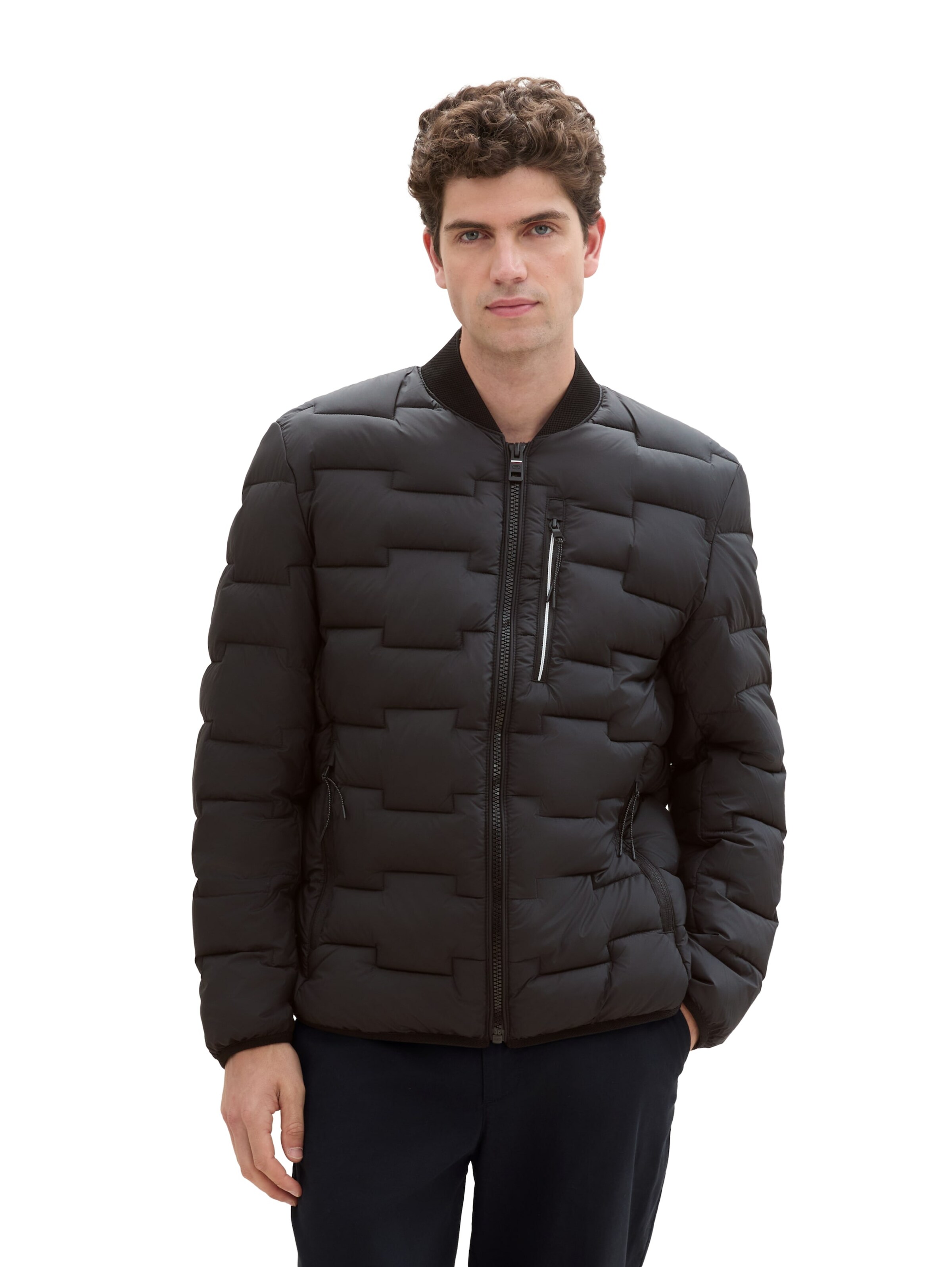 TOM TAILOR Jacke in Schwarz