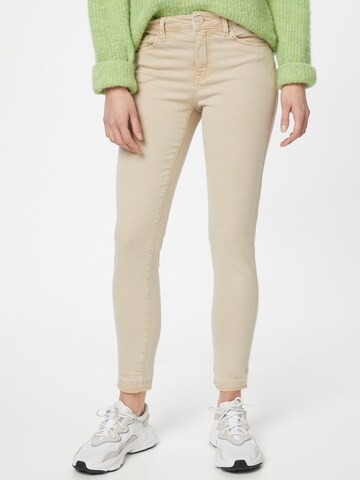 Skinny Pantalon 'Elma' OPUS en beige : devant