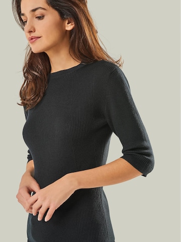Pull-over 'PULLOVER DARIA - Kurzarm Pullover mit Stehkragen' YOU LOOK PERFECT en noir