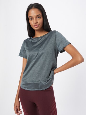 T-shirt fonctionnel UNDER ARMOUR en gris : devant