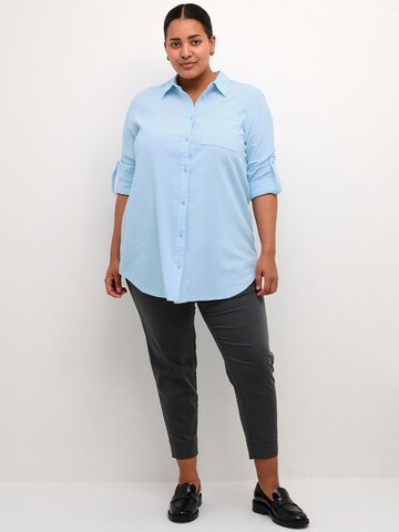 KAFFE CURVE Blouse 'Nana' in Blauw