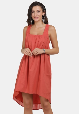 usha FESTIVAL Καλοκαιρινό φόρεμα σε κόκκινο: μπροστά