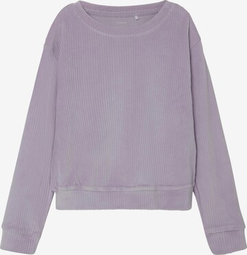 NAME IT Sweatshirt 'VELOA' in Lila: predná strana