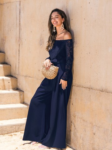 Cupshe Jumpsuit 'burn-out look' in Blue