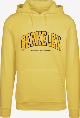 Merchcode Sweatshirt 'Berkeley University' in Gelb: predná strana