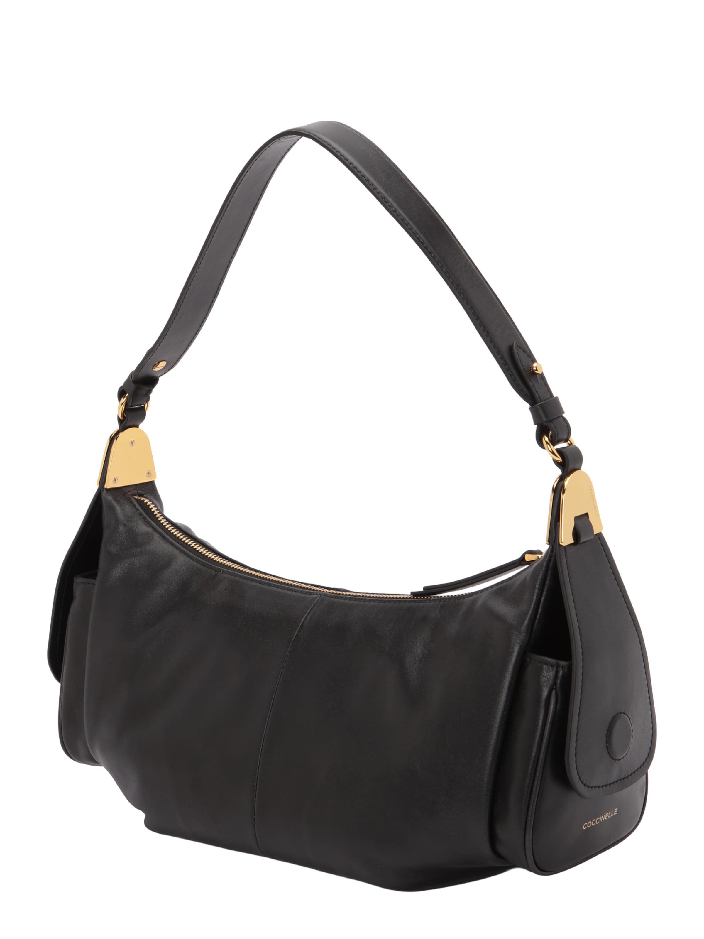 Coccinelle Shoulder Bag in Black: side