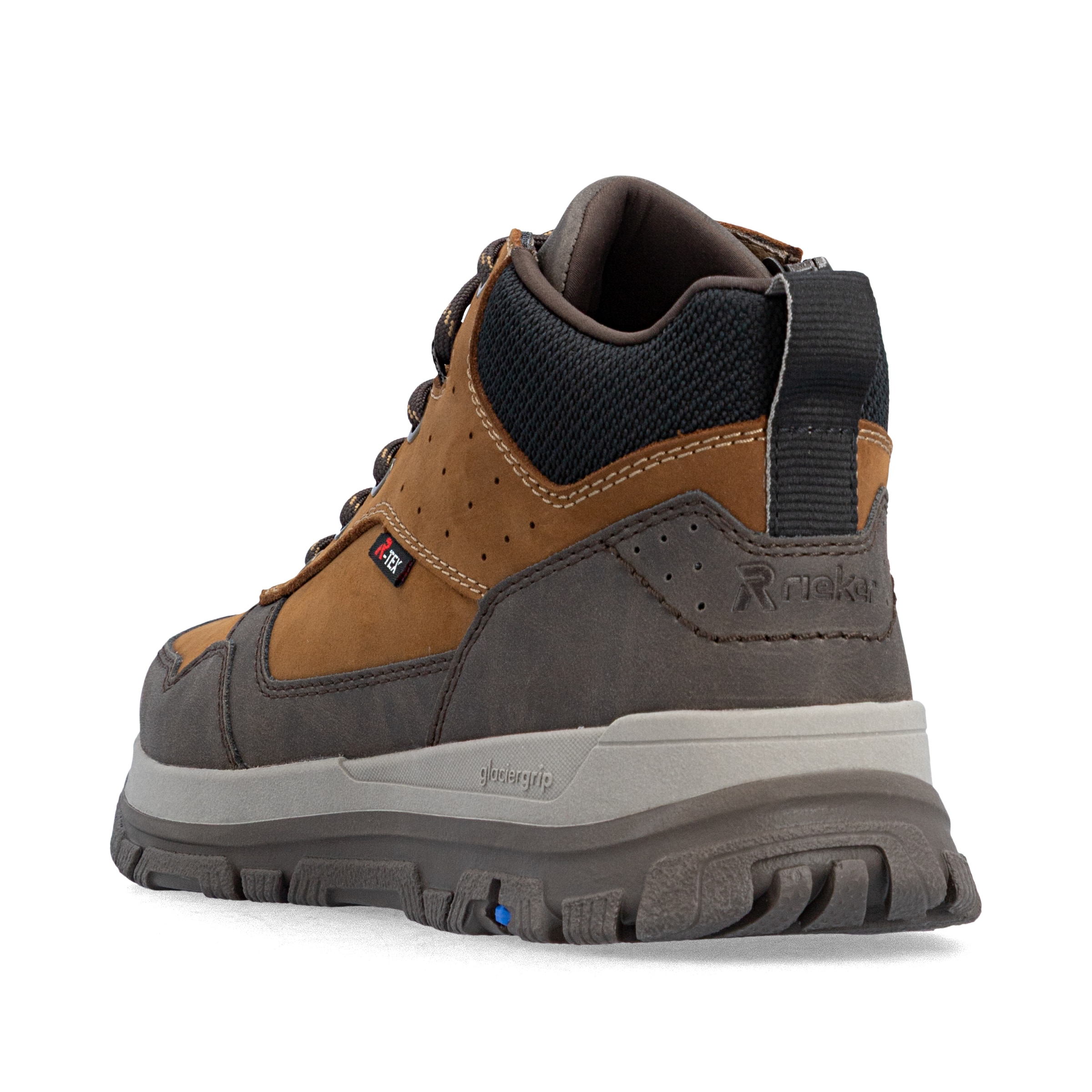 Bottes à lacets Rieker en marron