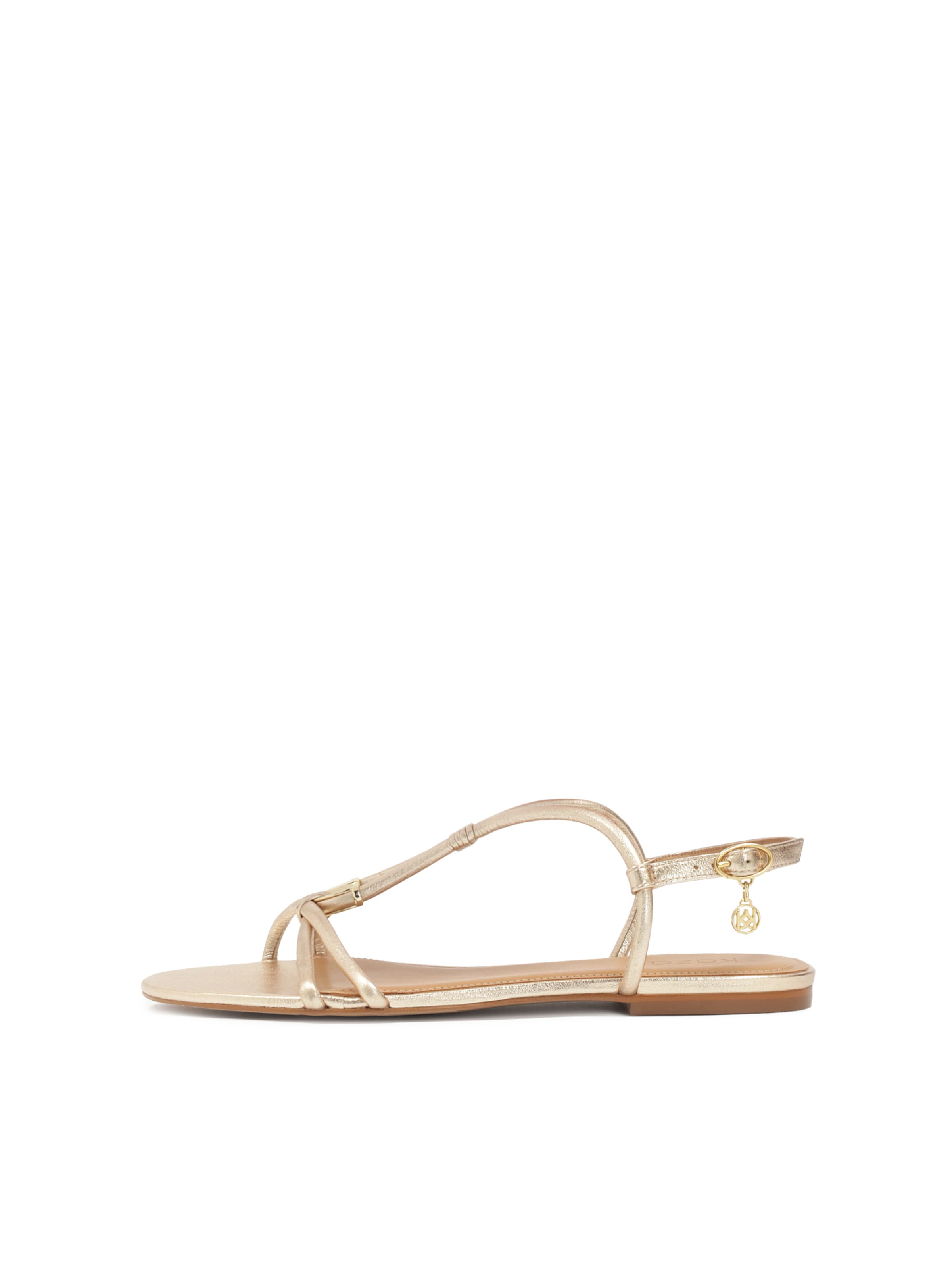 Sandales Kazar en or : devant