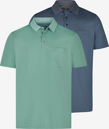 Ragman Shirt 'Basic' in Green: front