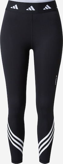 ADIDAS PERFORMANCE Workout Pants 'Techfit 3-Stripes' in Black / White, Item view
