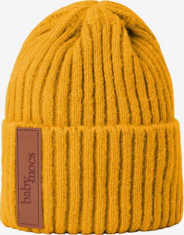 BabyMocs Beanie in Yellow: front