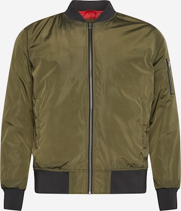 Urban Classics Between-Season Jacket in Green: front