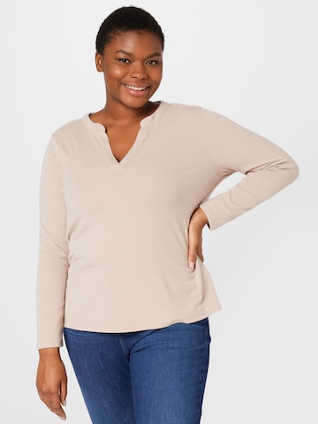 ABOUT YOU Curvy Shirt 'Felice' in Beige: front
