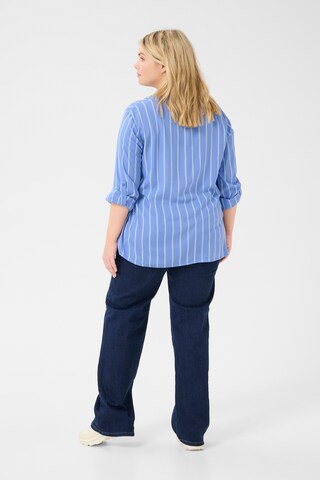 Camicia da donna 'KC Sida' di KAFFE CURVE in blu