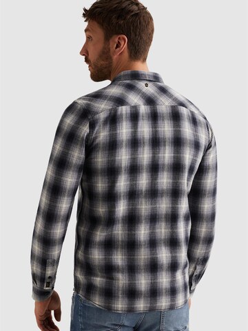 PME Legend Regular fit Skjorta 'Shirt with chest pockets and stitching details' i grå