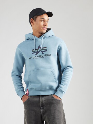 pelēks ALPHA INDUSTRIES Sportisks džemperis: no priekšpuses