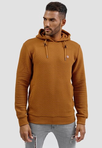 INDICODE JEANS Sweater in Brown: front