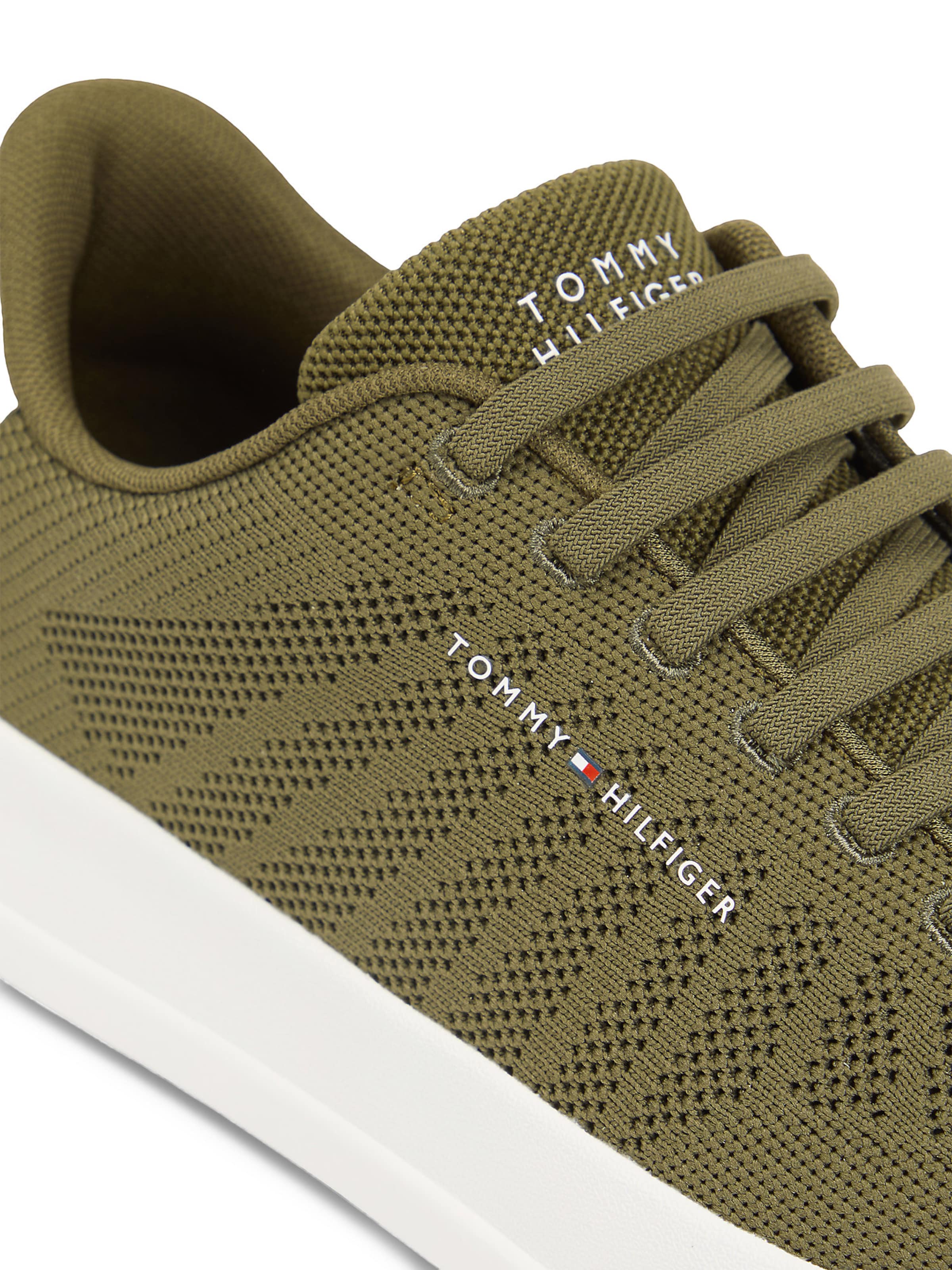 TOMMY HILFIGER Sneaker 'Court' in Grün