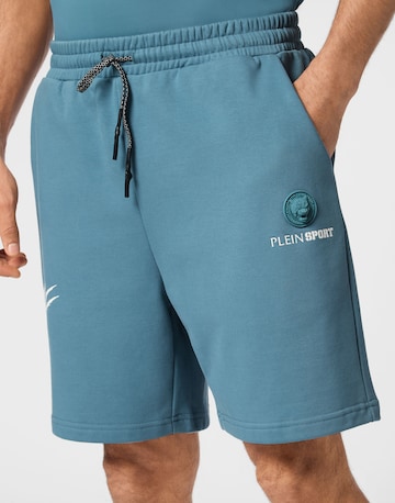 Plein Sport Regular Broek 'Scratch' in Blauw: voorkant