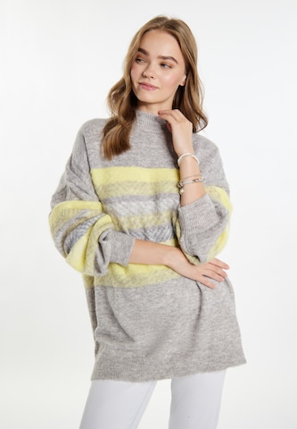 IZIA Sweater 'Hoona' in Grey: front