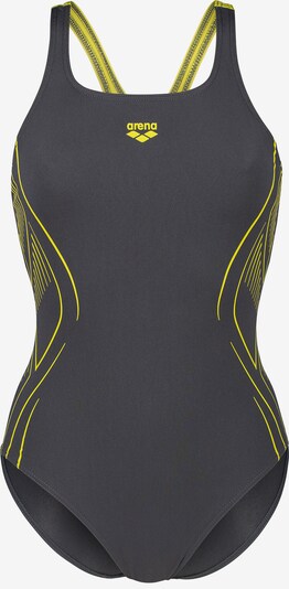 ARENA Спортен бански 'REFLECTING' в жълто / антрацитно черно, Преглед на продукта