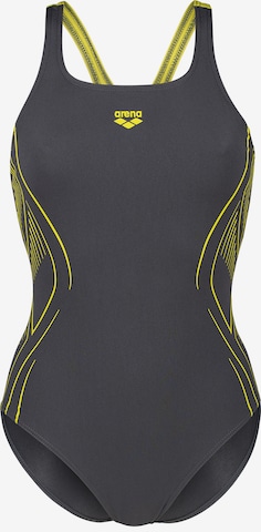 Maillot de bain sport 'REFLECTING' ARENA en gris : devant