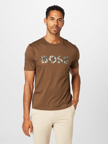 BOSS Shirt 'Teetrury' in Green: front