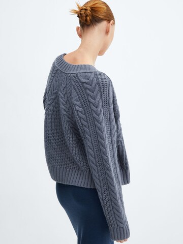 MANGO Knit Cardigan 'Pirouete' in Grey