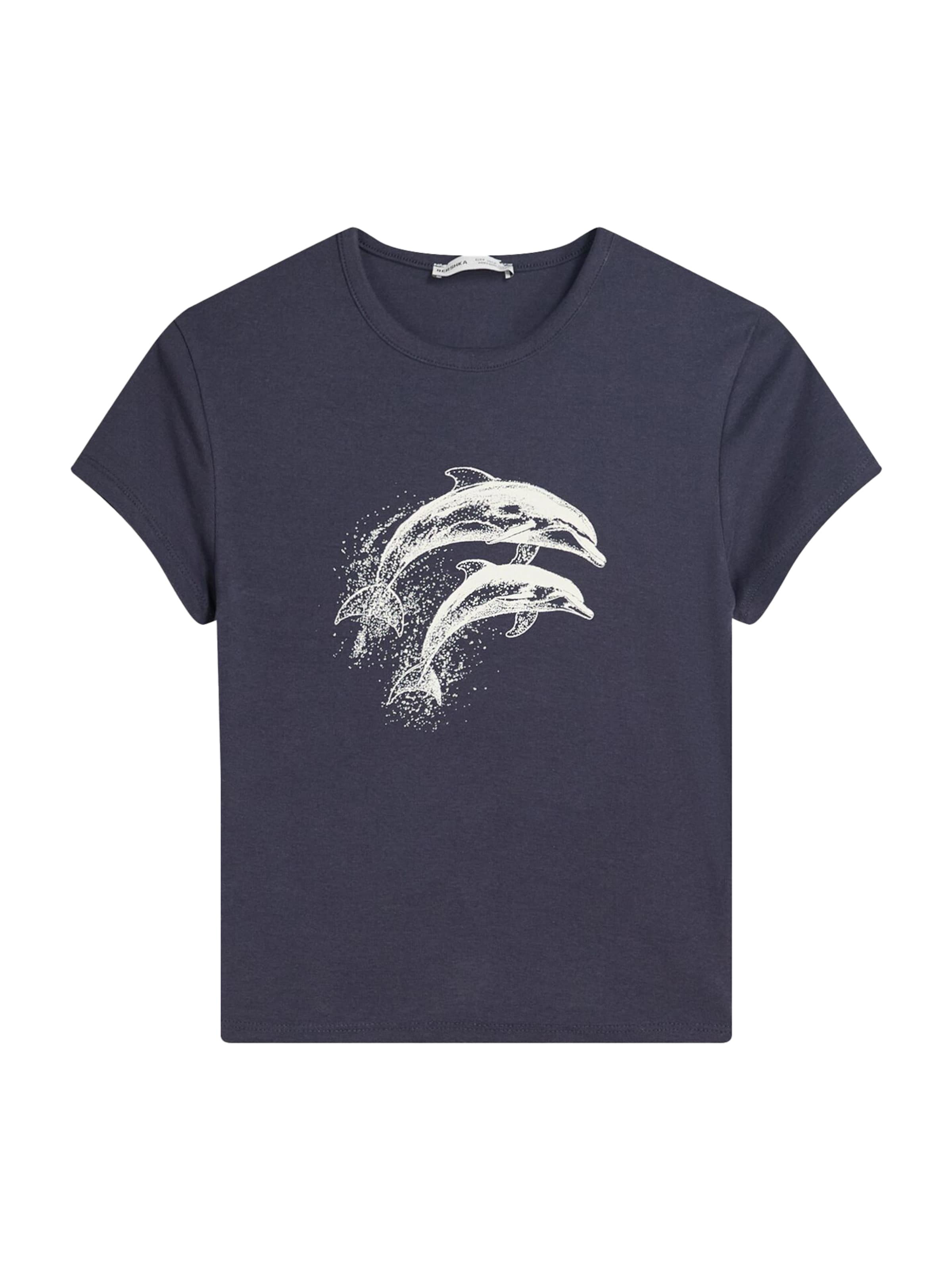 Bershka Póló - kék: elől