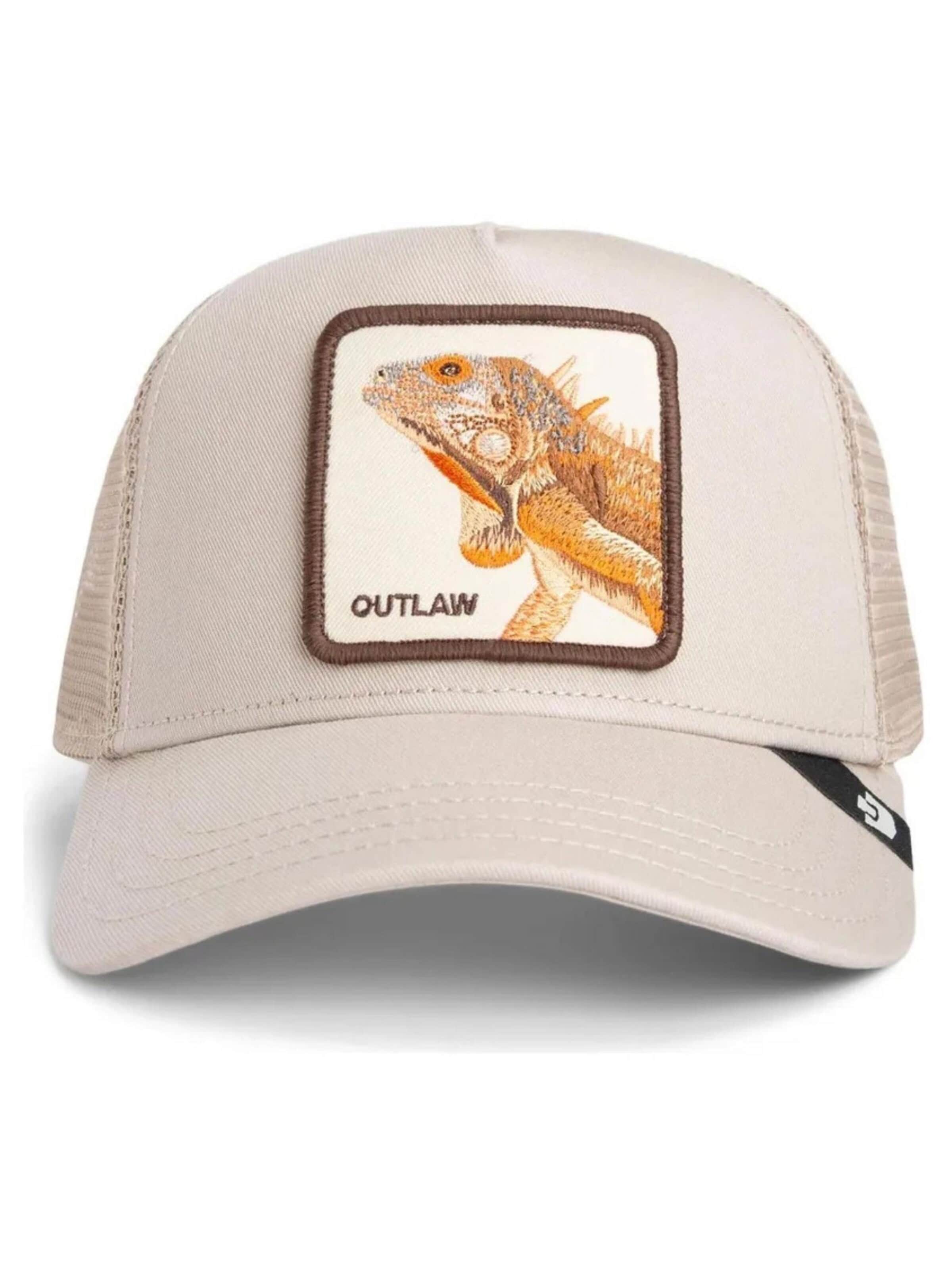 GOORIN Bros. Hætte 'Gorra goorin bros beige lagarto the outlaw lizzard trucker cap' i beige: forside
