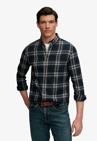 Coupe regular Chemise 'LUMBERJACK' Superdry & Co en bleu : devant