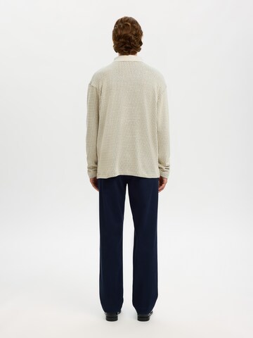 Sweat-shirt 'SLHGABRIEL' SELECTED en beige