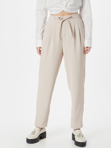 ABOUT YOU Loose fit Pleat-front trousers 'Nicole' in Beige: front