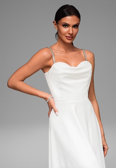 Ombre Avondjurk in de kleur Wit, Productweergave