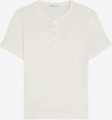 Bershka T-Shirt in Weiß: Vorderseite