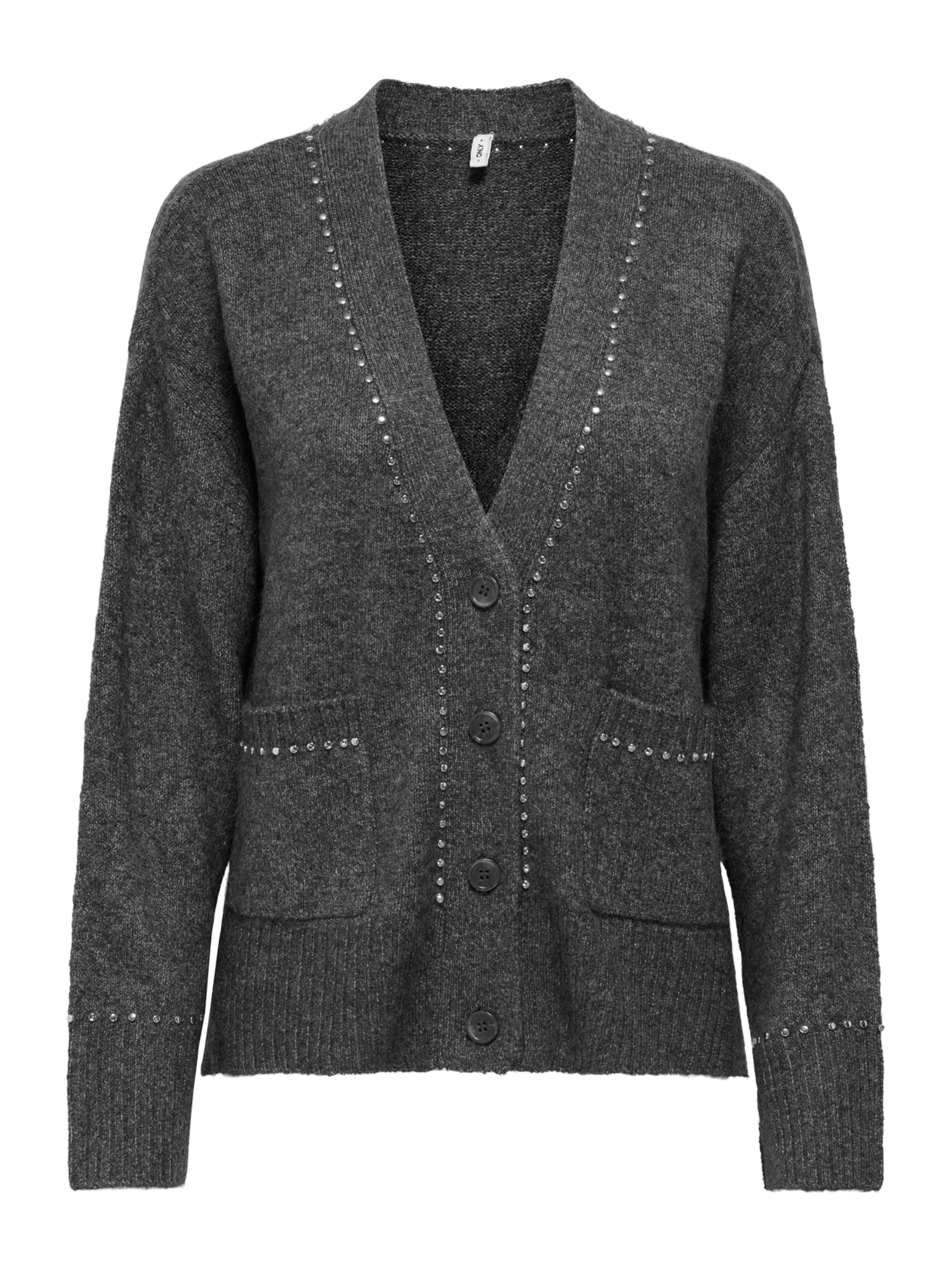 ONLY Πλεκτή ζακέτα 'ONLElsie' σε γκρι: μπροστά