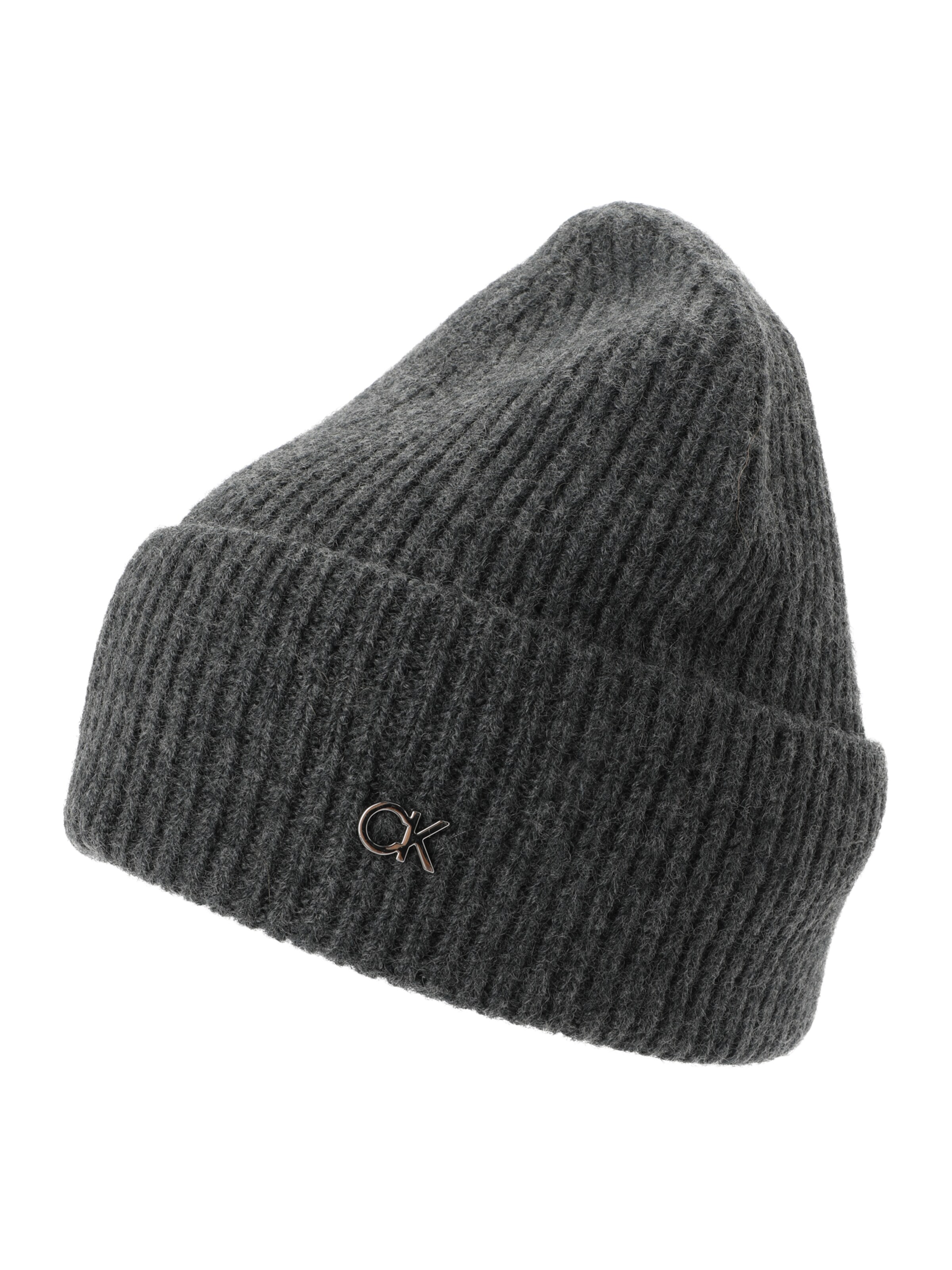 Calvin Klein Beanie in Grey: front