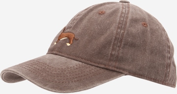 ruda Zwillingsherz Kepurė 'Happy Vibes - Positive': priekis