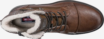 MUSTANG Boots med snörning i brun