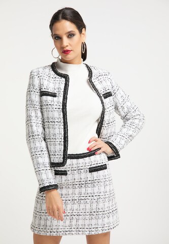 faina Between-season jacket in White: front