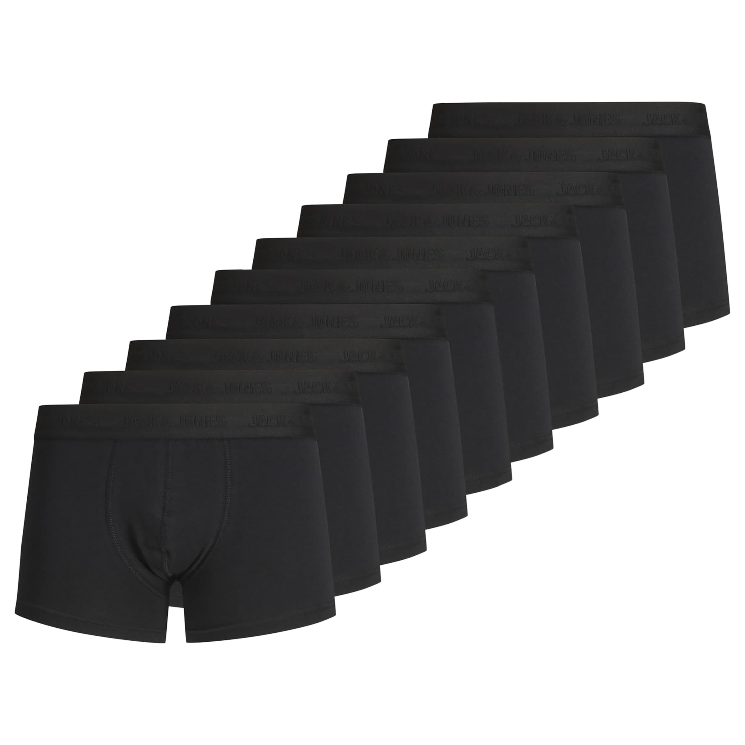 JACK & JONES Boxeralsók - fekete: elől