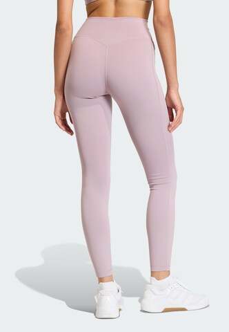 ADIDAS PERFORMANCE Skinny Workout Pants 'Optime' in Purple