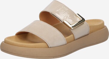 GABOR Mules in Beige: front