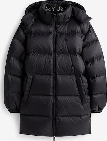 Tommy Jeans Зимно яке 'ESSENTIAL' в черно: отпред