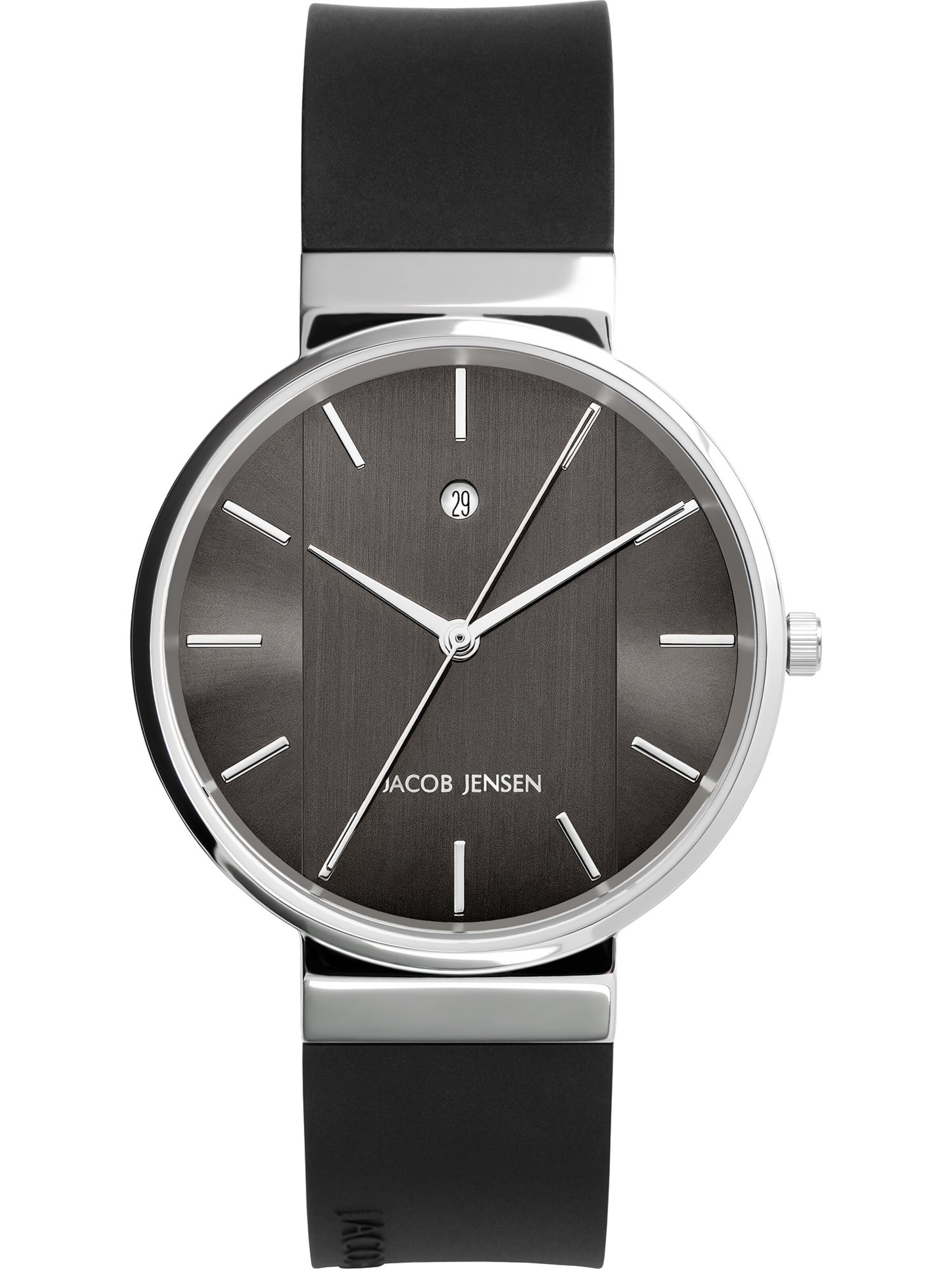 JACOB JENSEN Uhr in Silber: Vorderseite